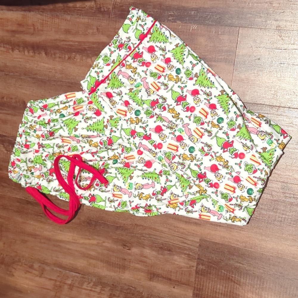 The Grinch Adult Pajama Pants, MK Clothing Designs, size XL